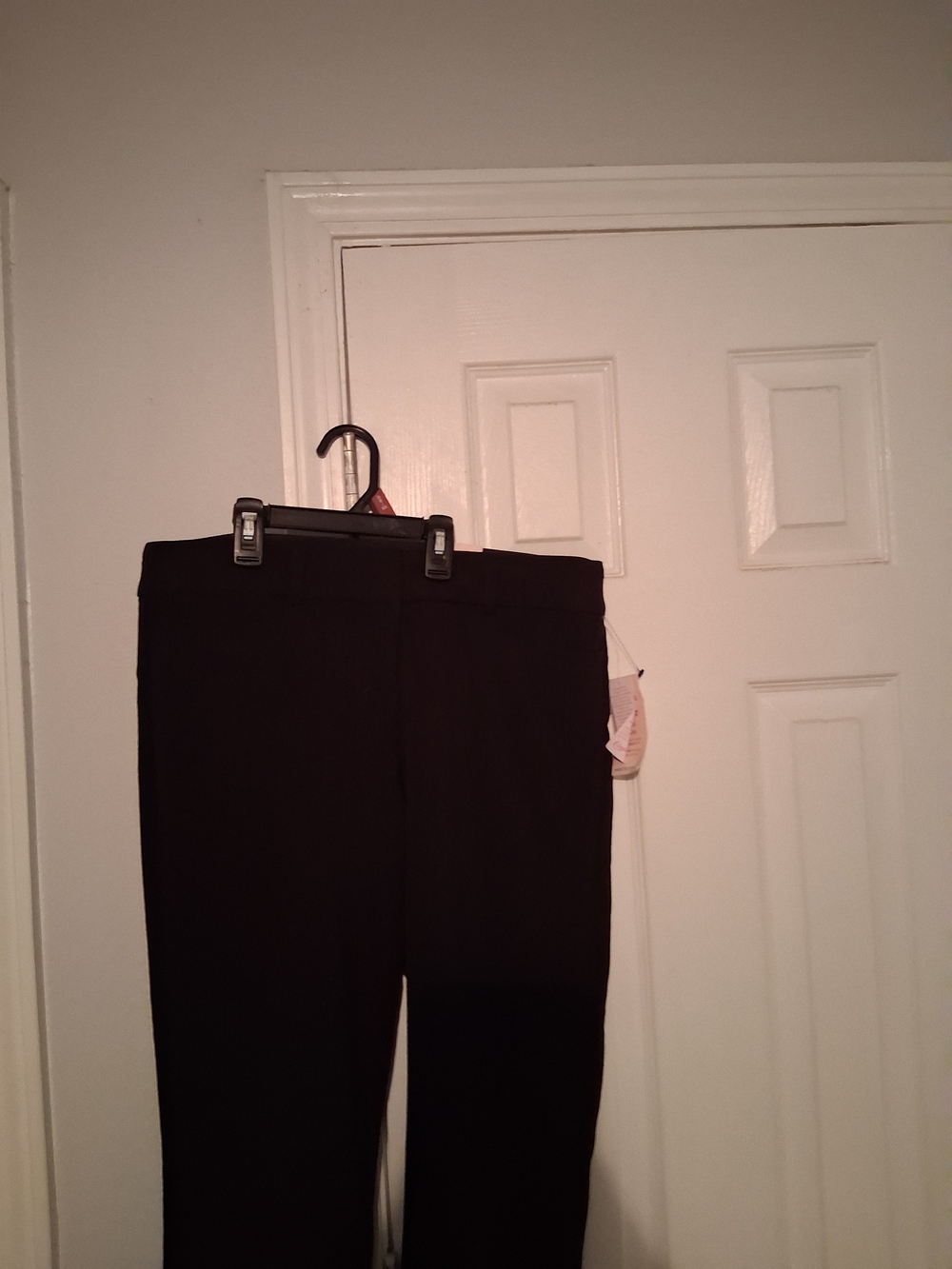 Women's Black Tailored Straight-Leg Pants